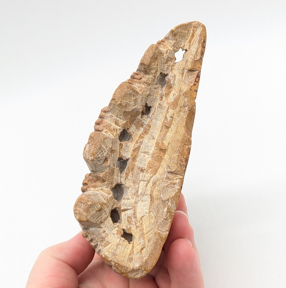 Vintage Chinese Pink Tan Soapstone Double Vase - Picture 8 of 13